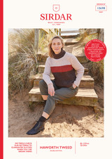 Coastline Roll Neck in Sirdar Haworth Tweed DK (10698) - PDF