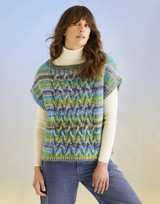 Coral Reef Vest in Sirdar Jewelspun w/Wool Chunky (10703) - PDF