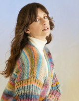 Coral Sleeves Cardigan in Sirdar Jewelspun w/Wool Chunky (10705) - PDF