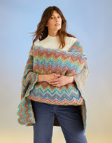 Ripples Blanket & Cushion in Sirdar Jewelspun w/Wool Chunky (10707) - PDF