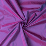 100% Taffeta Silk in Purple/Pink - Per ¼ Metre