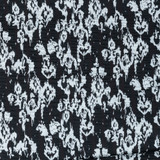 100% Cotton Seersucker: Rorschach Blots Black - Per ½ Metre