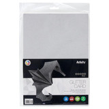A4 Glitter Card (10pk) - Silver
