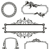 Clear Stamps - Frames w/Ornaments