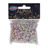 7mm Alpha Beads - White - Friendship Bracelet Beads