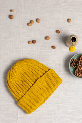 Dara Ribbed Beanie Hat Knitting Pattern (PDF)