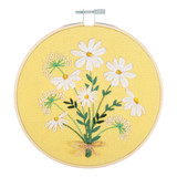 Embroidery Kit w/Hoop - Daisies