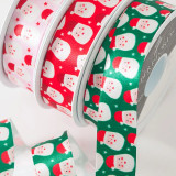 Christmas Ribbon: Santa Claus (25mm) - Per Metre