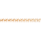 Metallic Christmas Trim: Gold Reindeer - Per Metre