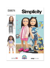 18" 90's Inspired Doll Clothes in Simplicity (S9874)