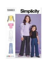 Children's & Girls' Tops & Pants in Simplicity (S9863)