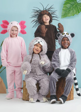 Children’s Sloth & Lemur Animal Costumes in Simplicity Costumes (S9842)