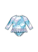 Babies' Swimsuits w/Rash Guard & Headband in Simplicity Kids (S9796)