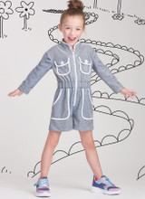 Utility Style Jumpsuit, Romper & Dress in Simplicity Kids (S9722)