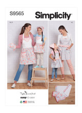 Pretty Mommy & Me Aprons & Accessories in Simplicity Kids (S9565)
