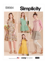 Bib Front Aprons in Simplicity Misses' (S9564)