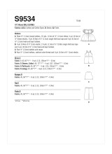 18" Pretty Sleeveless Doll Clothes in Simplicity (S9534)