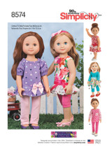 14" Casual Style Doll Clothes in Simplicity (S8574)