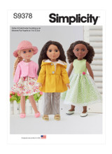 14" Sweet Dresses Doll Clothes in Simplicity (S9378)