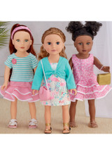 18" Frilly Doll Clothes in Simplicity (S9422)