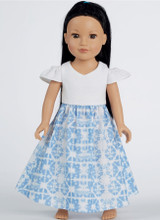 18" Short Sleeve Dresses Doll Clothes in Simplicity (S8903)