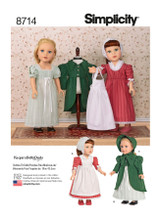18" Vintage Style Doll Clothes in Simplicity (S8714)