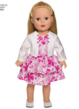 18" Wrap Dress Doll Clothes in Simplicity (S1484)