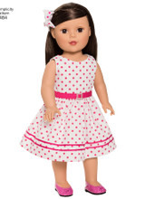 18" Wrap Dress Doll Clothes in Simplicity (S1484)