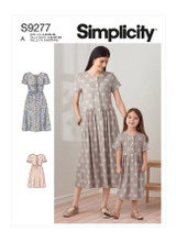 Front Button Dresses in Simplicity Misses' & Kids (S9277)