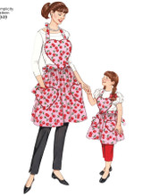 Child's & Misses' Aprons in Simplicity (S3949)