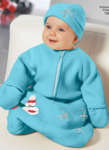 Babies' Bunting, Romper & Cosy Hats in Simplicity Kids (S1565)