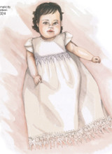 Babies' Christening Sets w/Bonnets in Simplicity Kids (S8024)