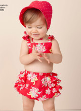 Babies' Vintage Romper Set in Simplicity Kids (S1600)