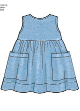 Babies, Leggings, Top, Dress, Bibs & Headband in Simplicity Kids (S8304)