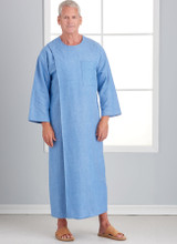 Adaptive Unisex Recovery Gowns & Bed Robe in Simplicity (S9490)