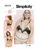 Bralette & Panties by Madalynne Intimates in Simplicity Misses' & Women' (S9478)