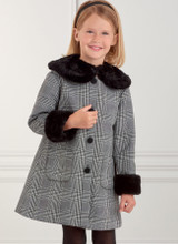 Coat w/Faux Fur Collar in Simplicity Kids (S9461)