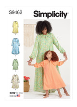 Children's & Adult Comfy Lounge Dress in Simplicity (S9462)