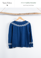 Molly Ladies Sweater in Yarn Vibes 4 Ply - PDF