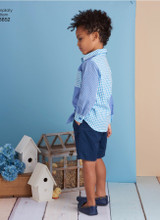 Button Front Dresses & Shirt in Simplicity Kids (S8852)