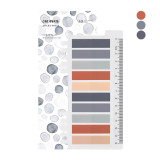 Ordinate-Coral Slate | Sticky Notes | Index Sticky Notes with Ruler | Page marker
