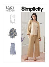 Jacket, Top & Pants in Simplicity Misses' (S9271)