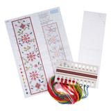 Counted Cross Stitch Kit - Floral Bookmark