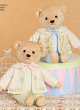 Stuffed Bears w/Clothes in Simplicity (S8155)