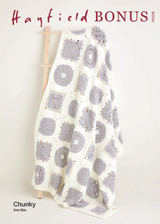 Noughts & Crosses Blanket in Hayfield Bonus Chunky (10228) - PDF - CROCHET