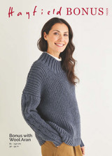 Fisherman's Rib & Cable Sweater in Hayfield Bonus Aran w/Wool (10225) - PDF