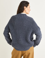 Fisherman's Rib & Cable Sweater in Hayfield Bonus Aran w/Wool (10225) - PDF