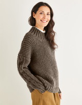 Fisherman's Rib & Cable Sweater in Hayfield Bonus Aran w/Wool (10225) - PDF
