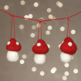 Mini Creative Kit - Christmas Toadstools on String