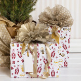 50 x 70cm Tissue Paper (6pk) - Gold Geometric